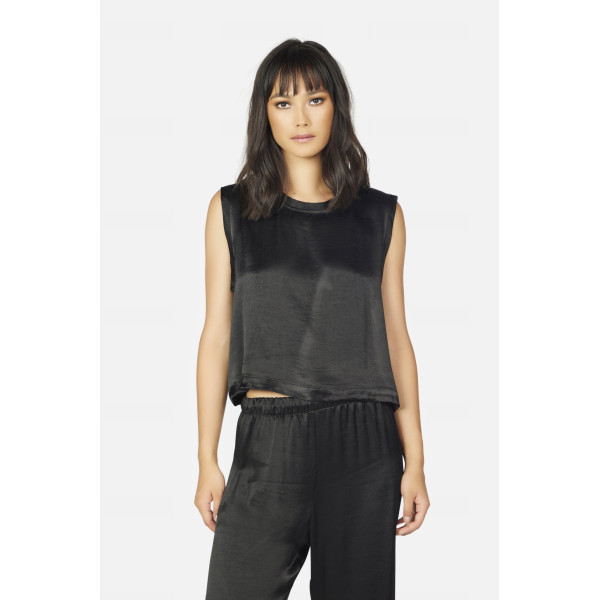 Quasar Satin Crop Tank