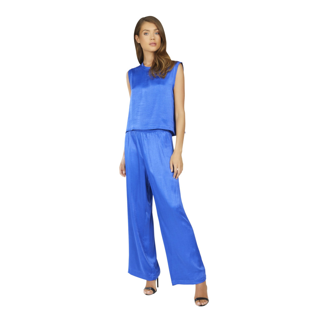 Quasar Satin Crop Tank