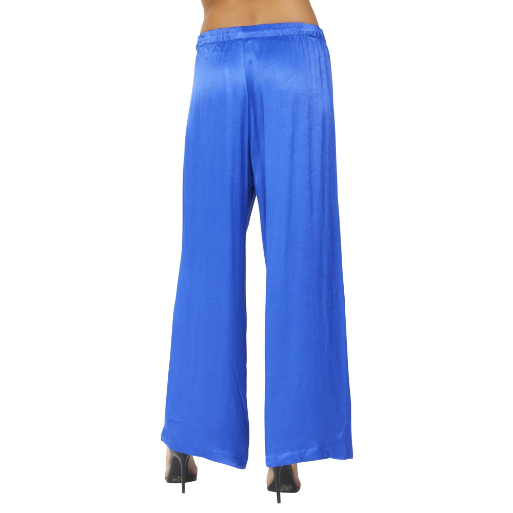 Platinum Paradox Satin Wide Leg Pant