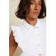 Cadencia Ruffle Button Top