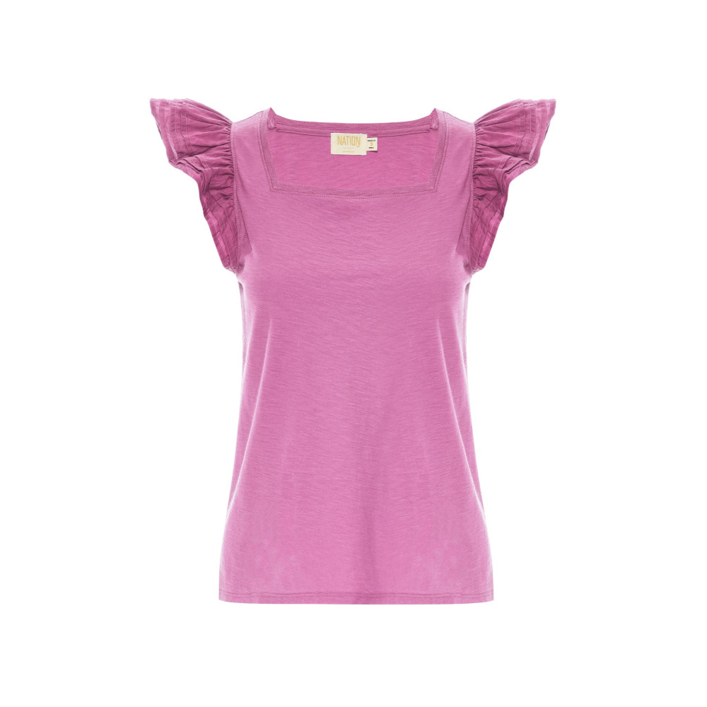 Ardore Square Neck Ruffle Top