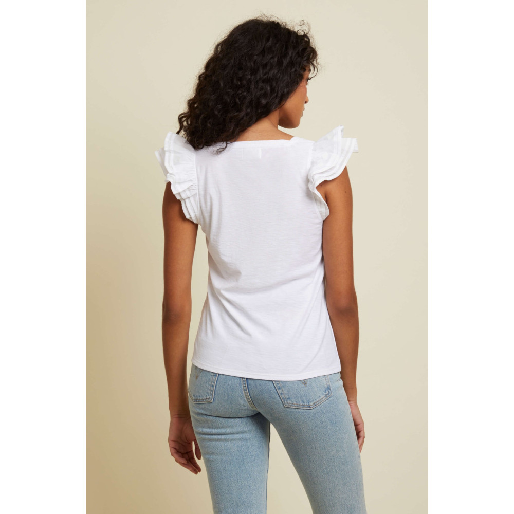 Ardore Square Neck Ruffle Top