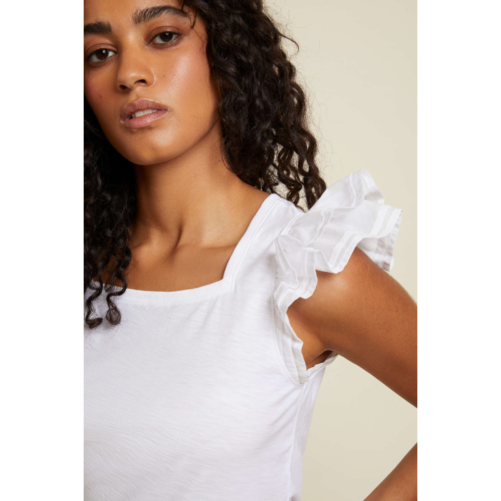 Ardore Square Neck Ruffle Top