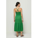 Flash Smocked Midi Dress