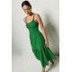 Flash Smocked Midi Dress