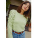 Dulce Drift Gathered Sweatshirt