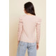 Luna Shirred V neck