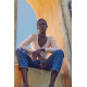 Luna Shirred V neck