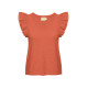 Autumn Luxe Contrast Ruffle Tank