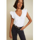 Autumn Luxe Contrast Ruffle Tank