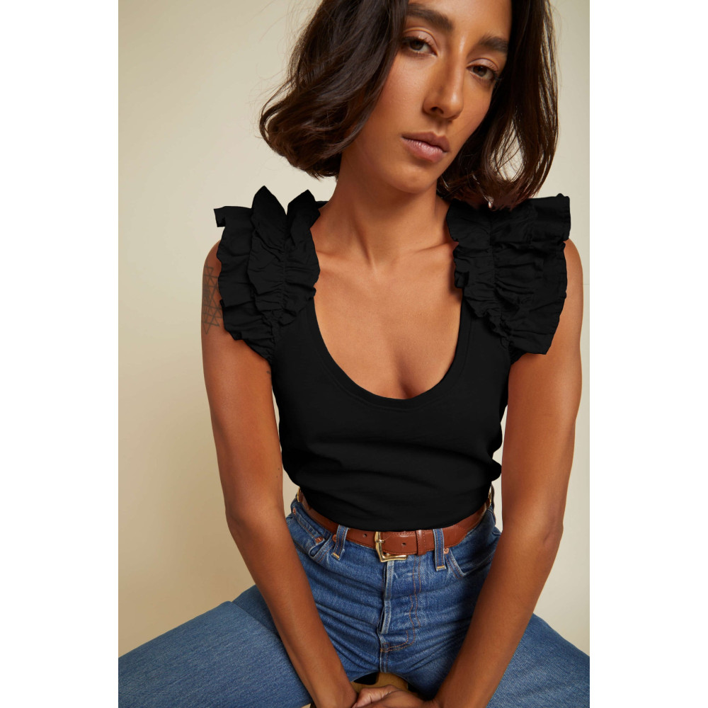 Esprit Ruffled Tank