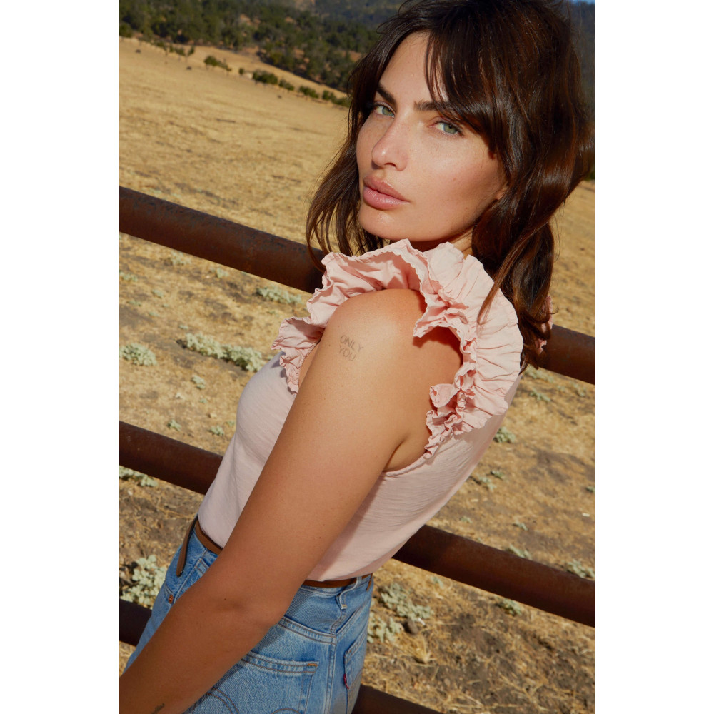 Esprit Ruffled Tank
