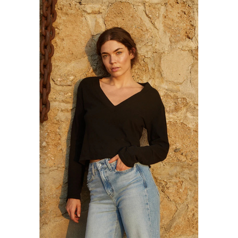 Theory Long Sleeve V-Neck Tee