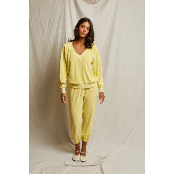 Bellezza Rush Terry V Neck Sweatshirt