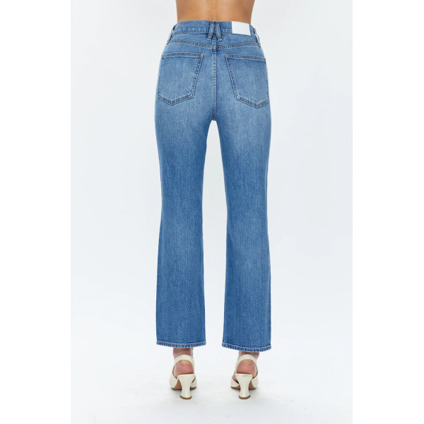 Silk Bloom High Rise Ankle Boot Cut