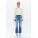 Silk Bloom High Rise Ankle Boot Cut