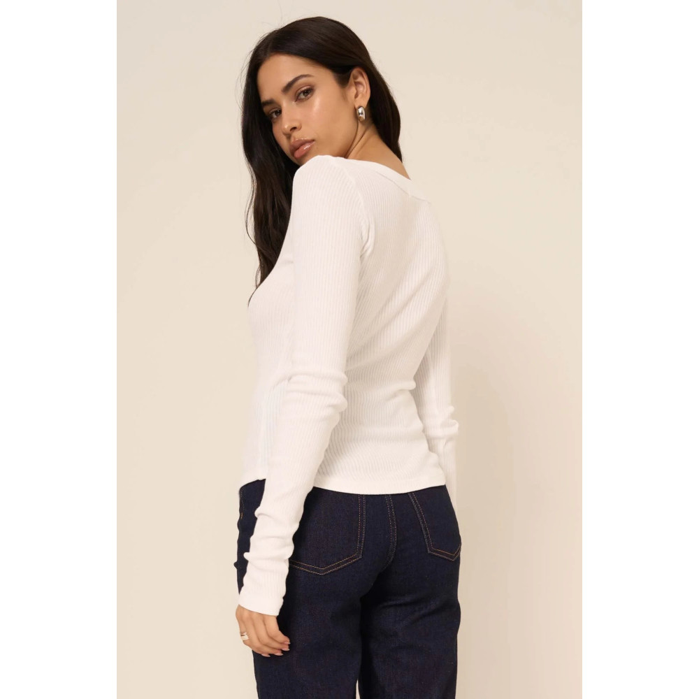 Mussola Comeback Notch Neck Long Sleeve