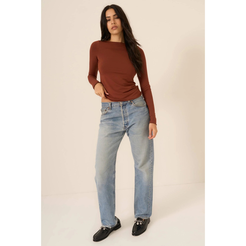 Rhythm Boat Neck Long Sleeve