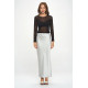 Gasa Cielo Stretch Mesh Long Sleeve Top