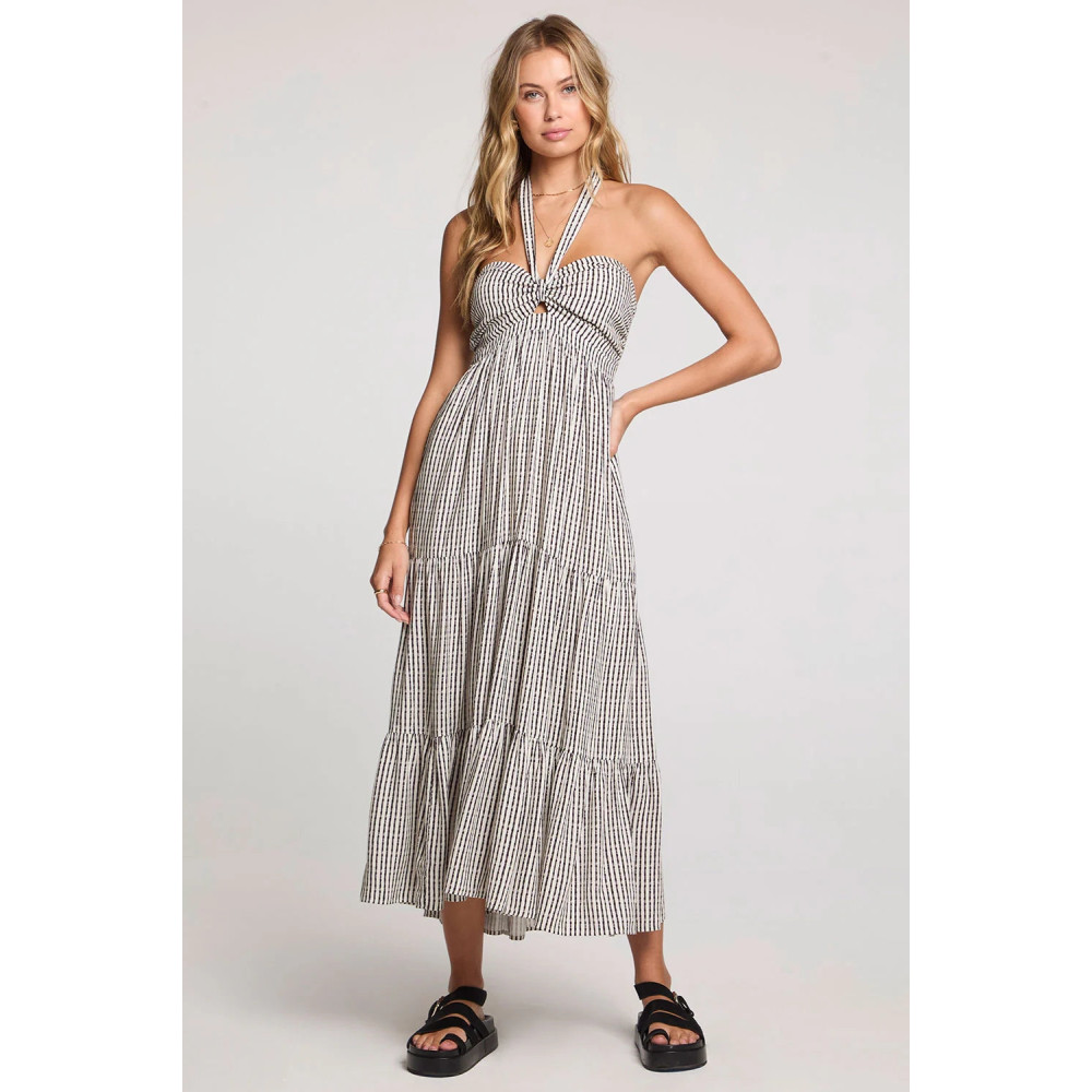 Blend Pulse Halter Midi Dress