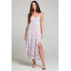 Link Calma Floral Midi Dress