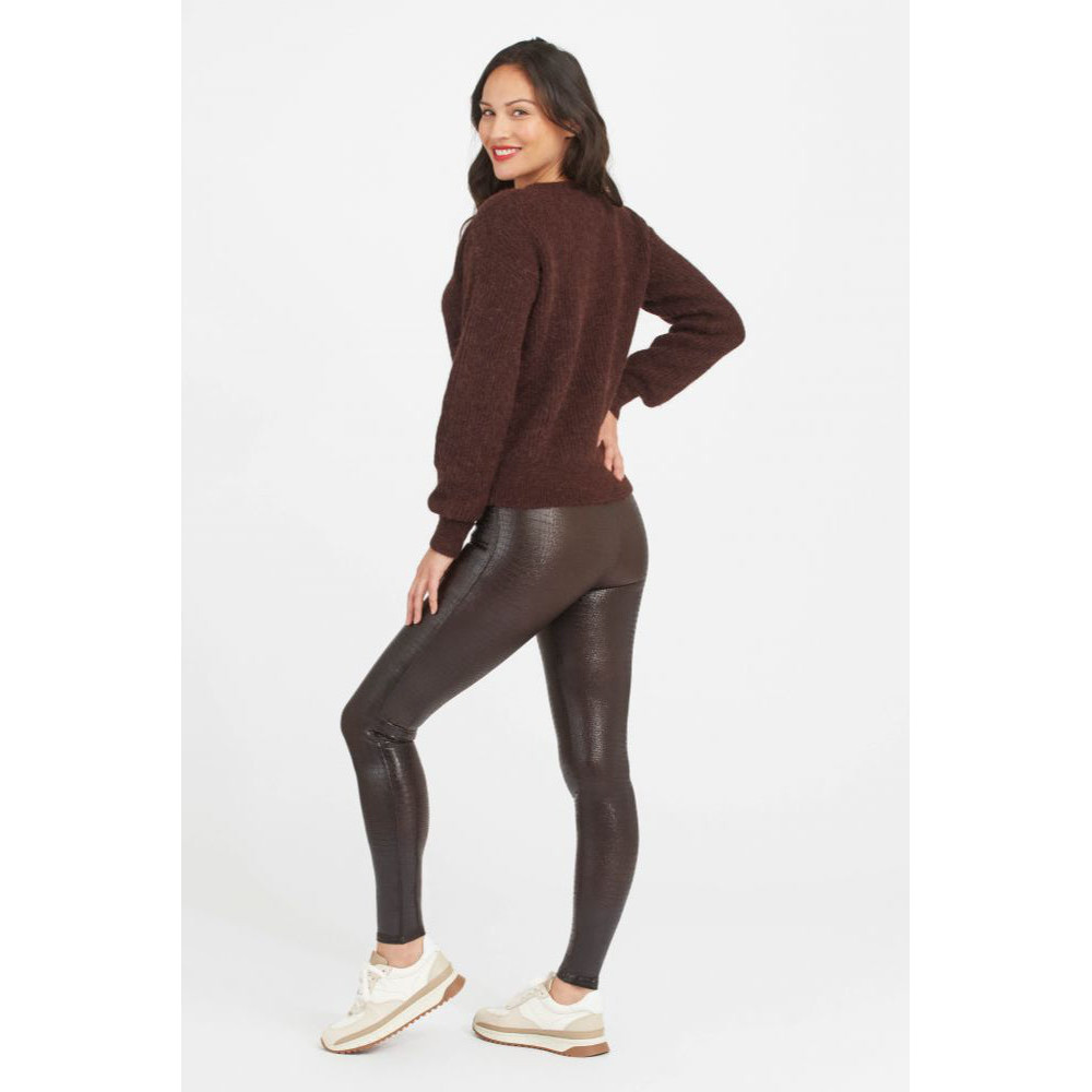 Fascino Leather Croc Shine Legging