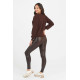 Fascino Leather Croc Shine Legging