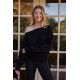 Arc Luxe Off The Shoulder Sweatshirt