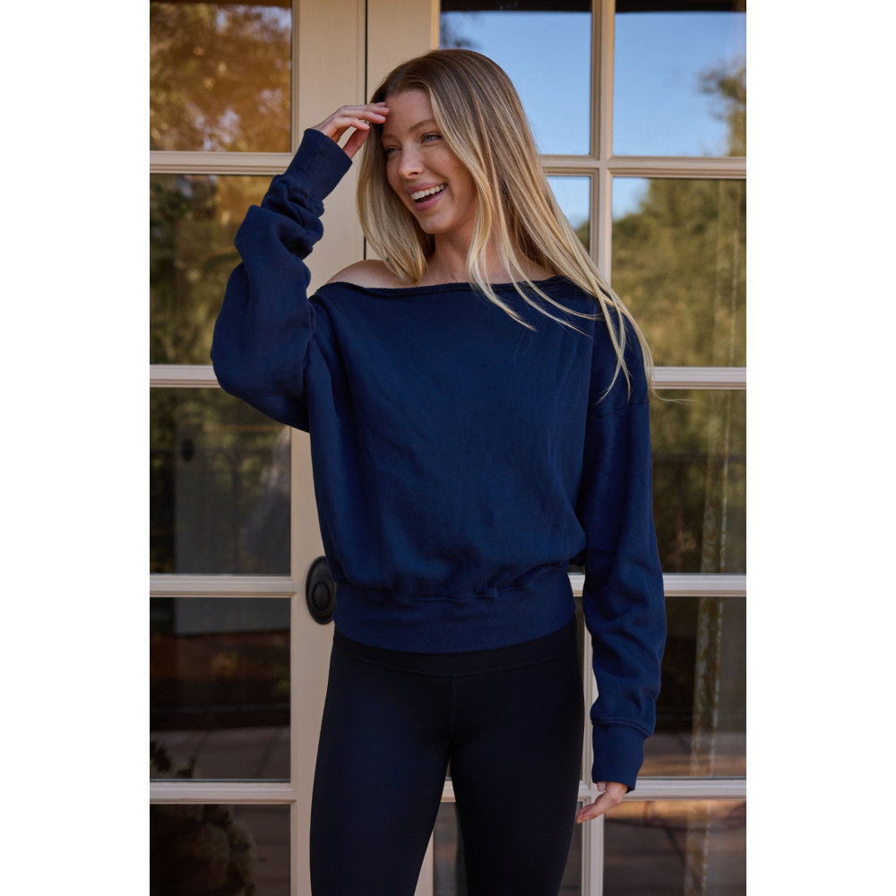 Arc Luxe Off The Shoulder Sweatshirt