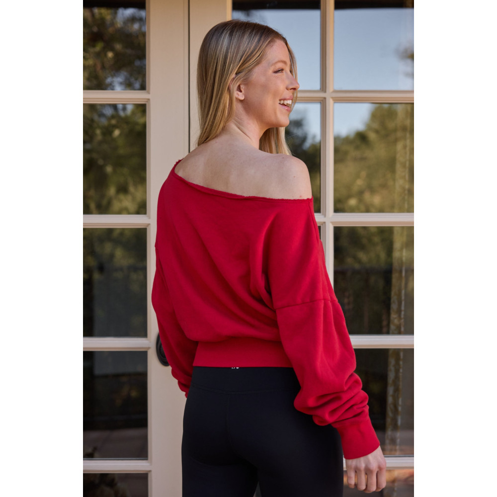 Arc Luxe Off The Shoulder Sweatshirt