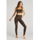 Burgundy Splatter Legging