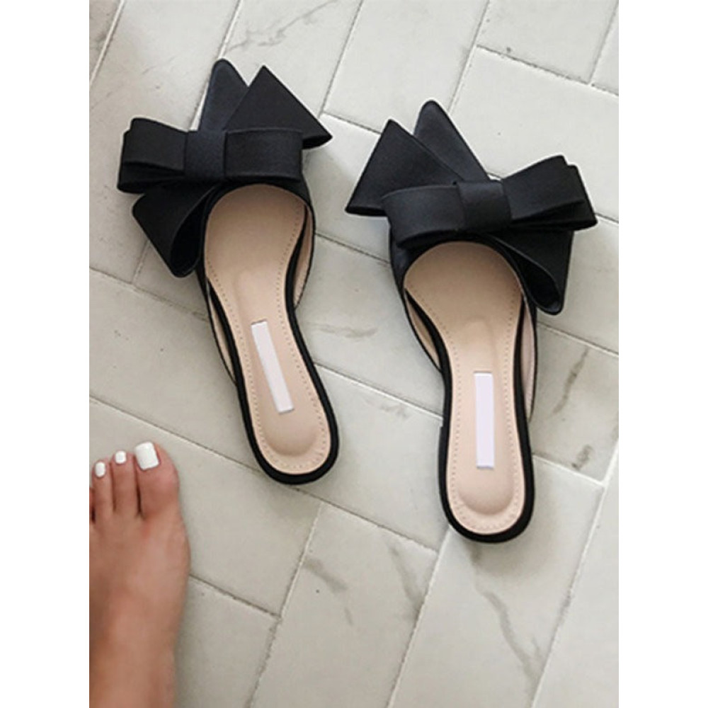 Tempest Rise Bow Slippers