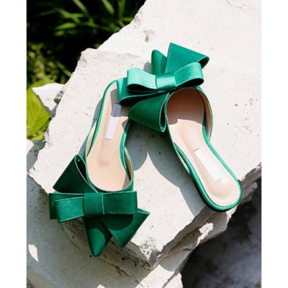 Tempest Rise Bow Slippers