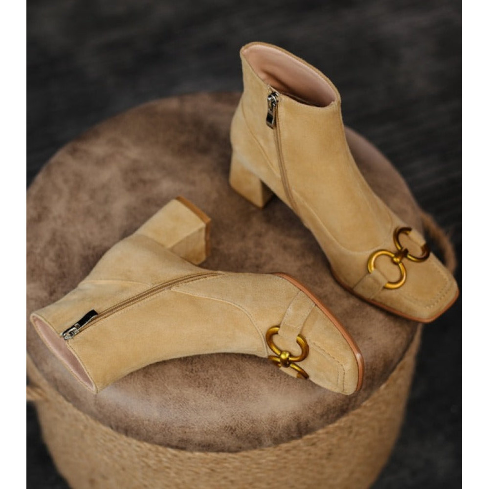 Gloria Leather Ankle Boots