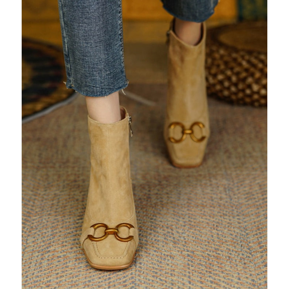 Gloria Leather Ankle Boots