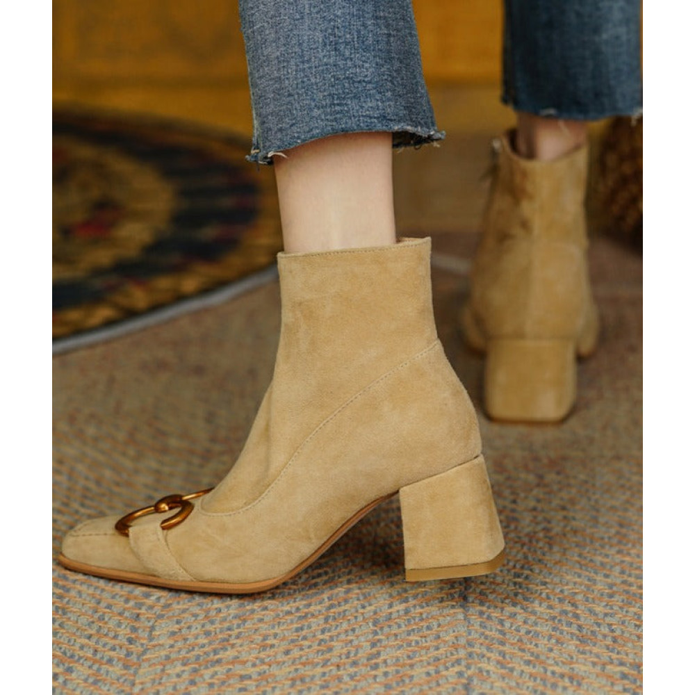Gloria Leather Ankle Boots