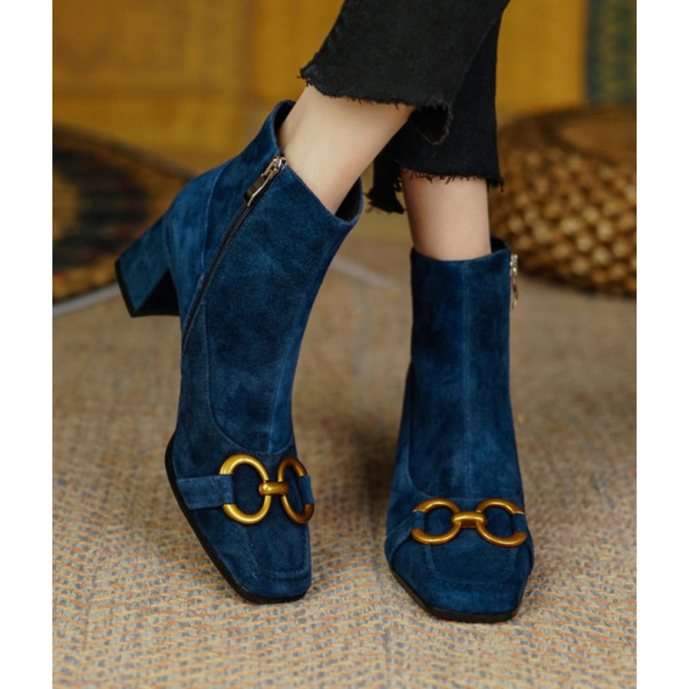 Gloria Leather Ankle Boots