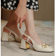 Minuit Vintage Thick Heels