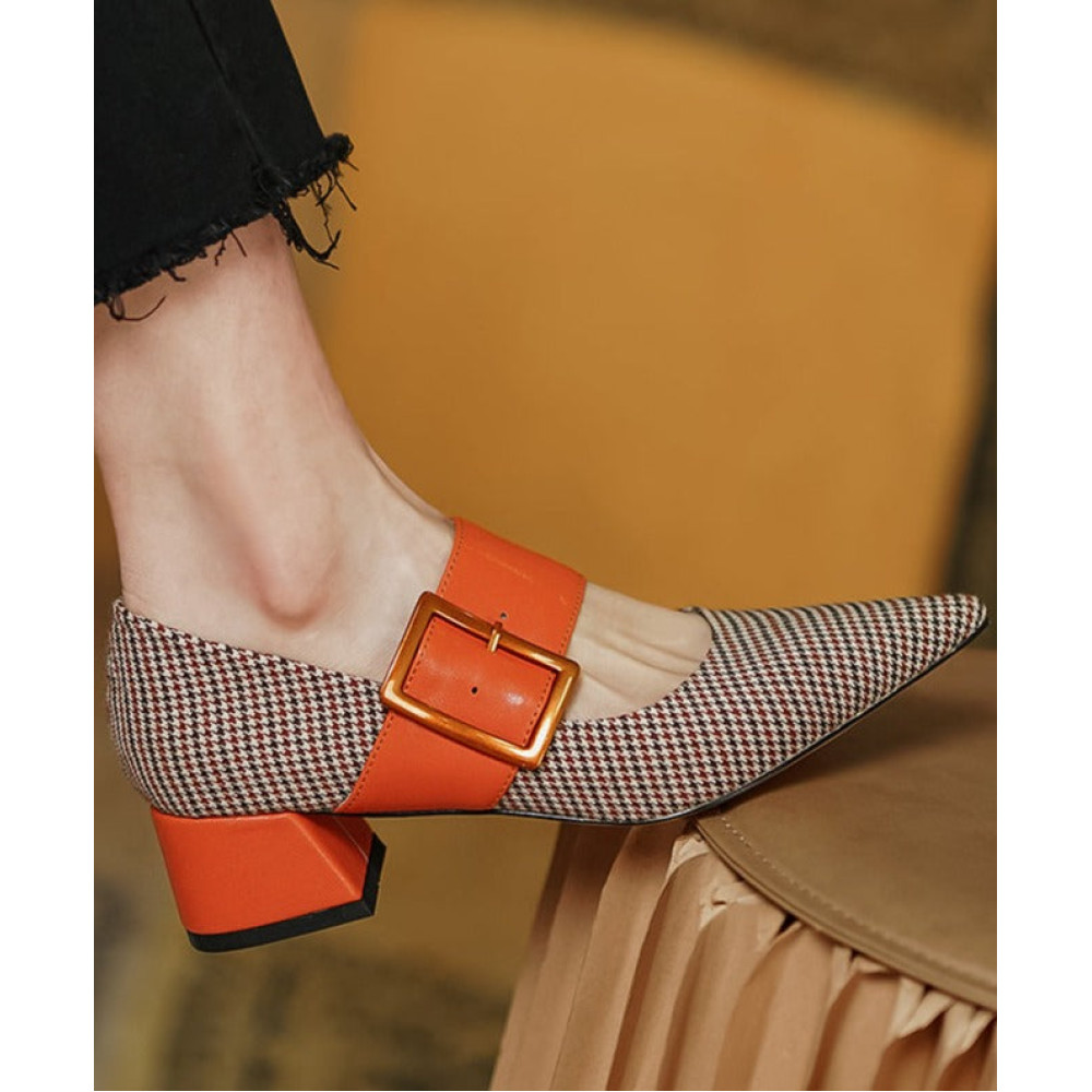 Nacre Orange Heels