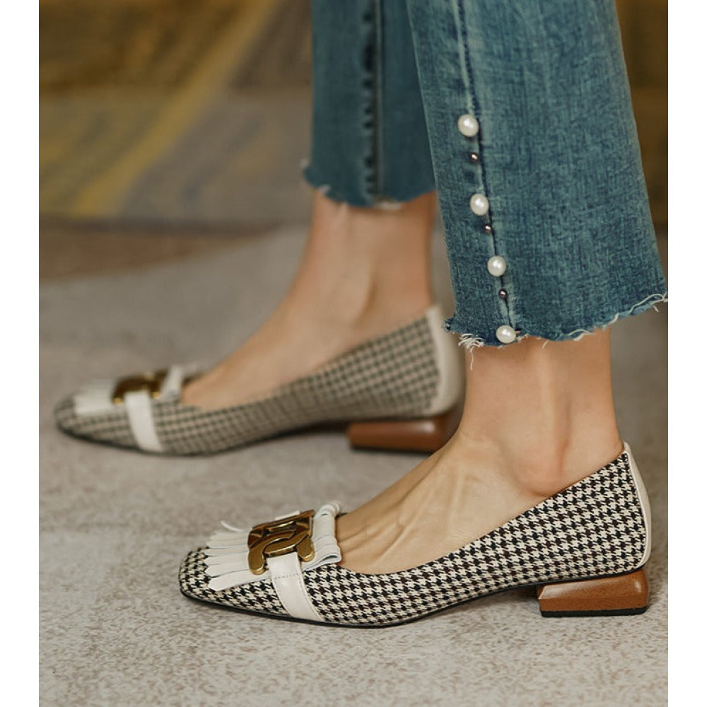 Muse Check Loafers