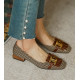 Muse Check Loafers