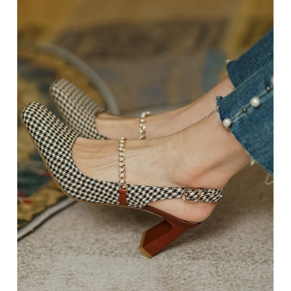 Elite Pearl Vintage Heels